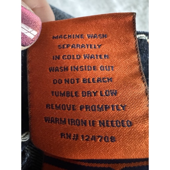 Rock Revival Jeans Womens Size 29 Dark Wash Straight Leg Embellished Rhinestone - Picture 13 of 16